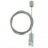 GeckoTeq Kugel Deckenanker-Kabelsystem mit selbstsichernder Klemme 6 mm - 10 kg