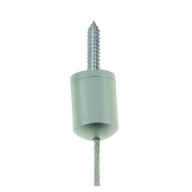GeckoTeq Kugel Deckenanker-Kabelsystem mit selbstsichernder Klemme 6 mm - 10 kg
