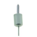 GeckoTeq Kugel Deckenanker-Kabelsystem mit selbstsichernder Klemme 6 mm - 10 kg