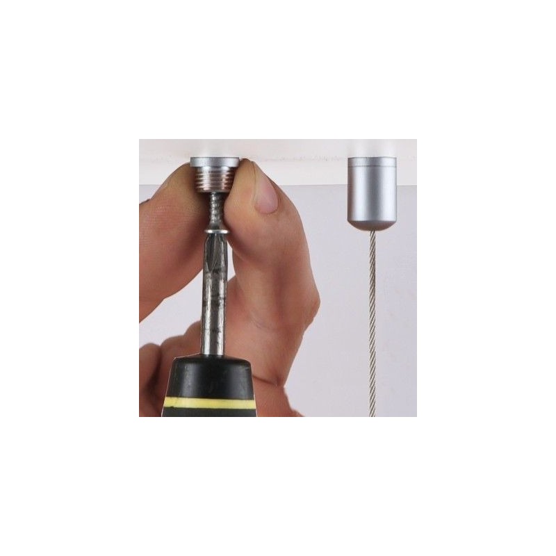 GeckoTeq Ceiling Cam Cable System with Self-locking Clamp 6 mm - 10kg