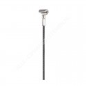 STAS 1,8mm Cobra Staaldraad zwart of wit - 200cm