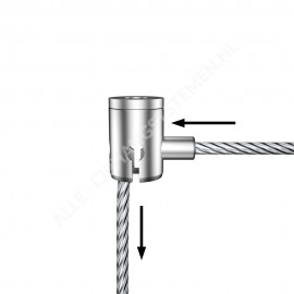GeckoTeq Screw system ceiling Anchor for 4 wires - 15kg