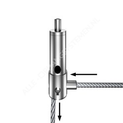 Selbstbremsende Drahtklemme mit Verteilerfuß und Greiferfunktion - 20kg