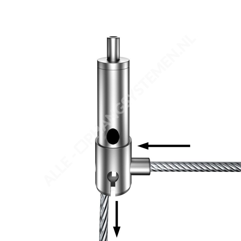 GeckoTeq - Self-locking wire clamp with wire divider - 20kg
