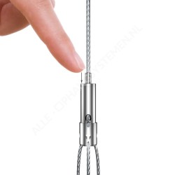 Selbstbremsende Drahtklemme mit Verteilerfuß und Greiferfunktion - 20kg