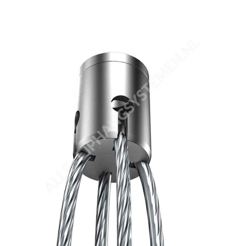 GeckoTeq Fermacavo autobloccante con opzione vite - 25 kg