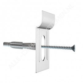 GeckoTeq Selbstklebendes DiBond & Spiegel Pendelset 1 - 100x100 x2 - 2 Wandhaken, 4 PVC-Puffer und 1 Reinigungstuch