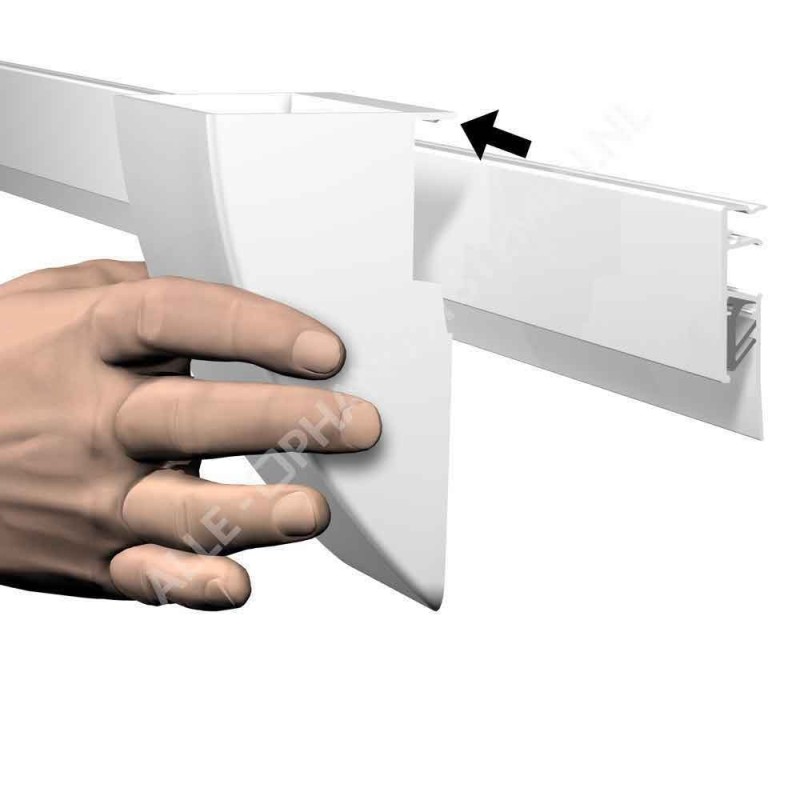 Clip portaoggetti Artiteq Info Rail - in 2 colori