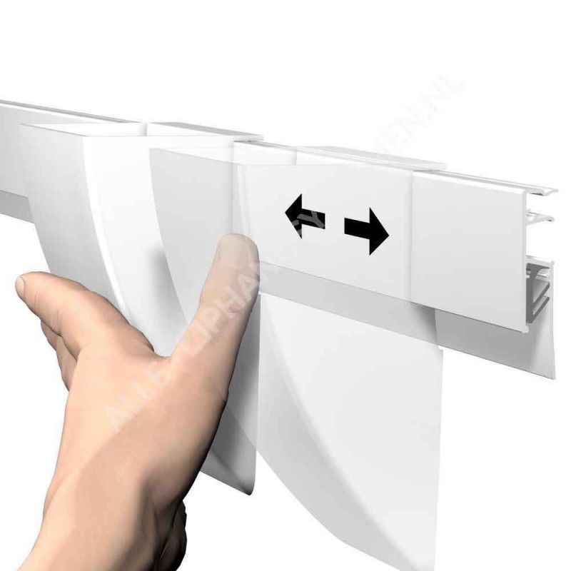 Clip portaoggetti Artiteq Info Rail - in 2 colori