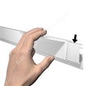 Artiteq Info Rail Support Clip - in 2 colours
