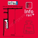Artiteq Info Rail + Endkappe Set (L+R)