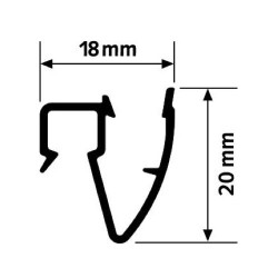 Artiteq Up Wall Rail End Cap per sæt af 2