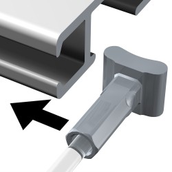 Artiteq 2,0 mm Perlondraht mit massivem Schieber - 20 kg