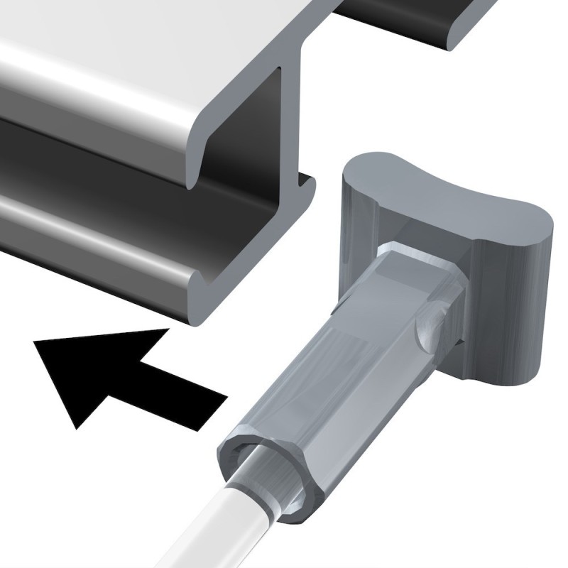 Artiteq 2,0 mm Perlondraht mit massivem Schieber - 20 kg
