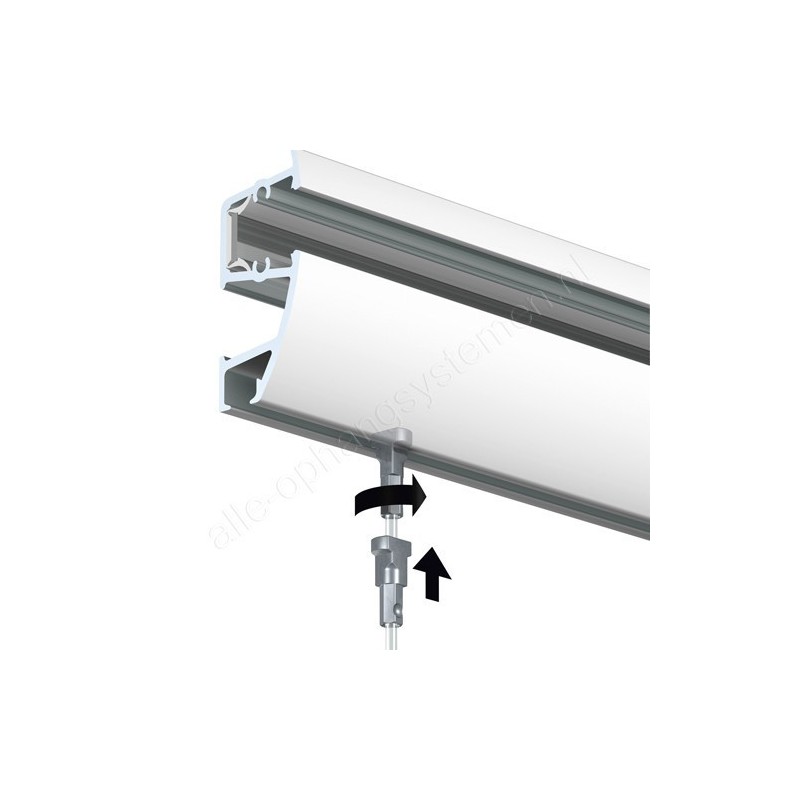 Artiteq combi rail pro light wit 200cm incl ophangmateriaal