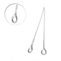 GeckoTeq 1,5mm Steel Wire with Security Hook - 200cm