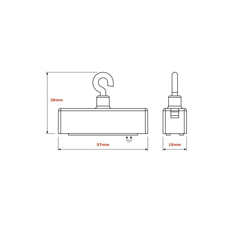 GeckoTeq System Deckenmagnethaken - 11,5kg