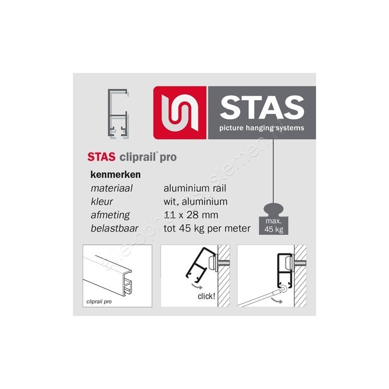 STAS cliprail pro 200cm